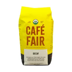 Café Fair Whole Bean Chem-Free Decaf Coffee - 12 oz