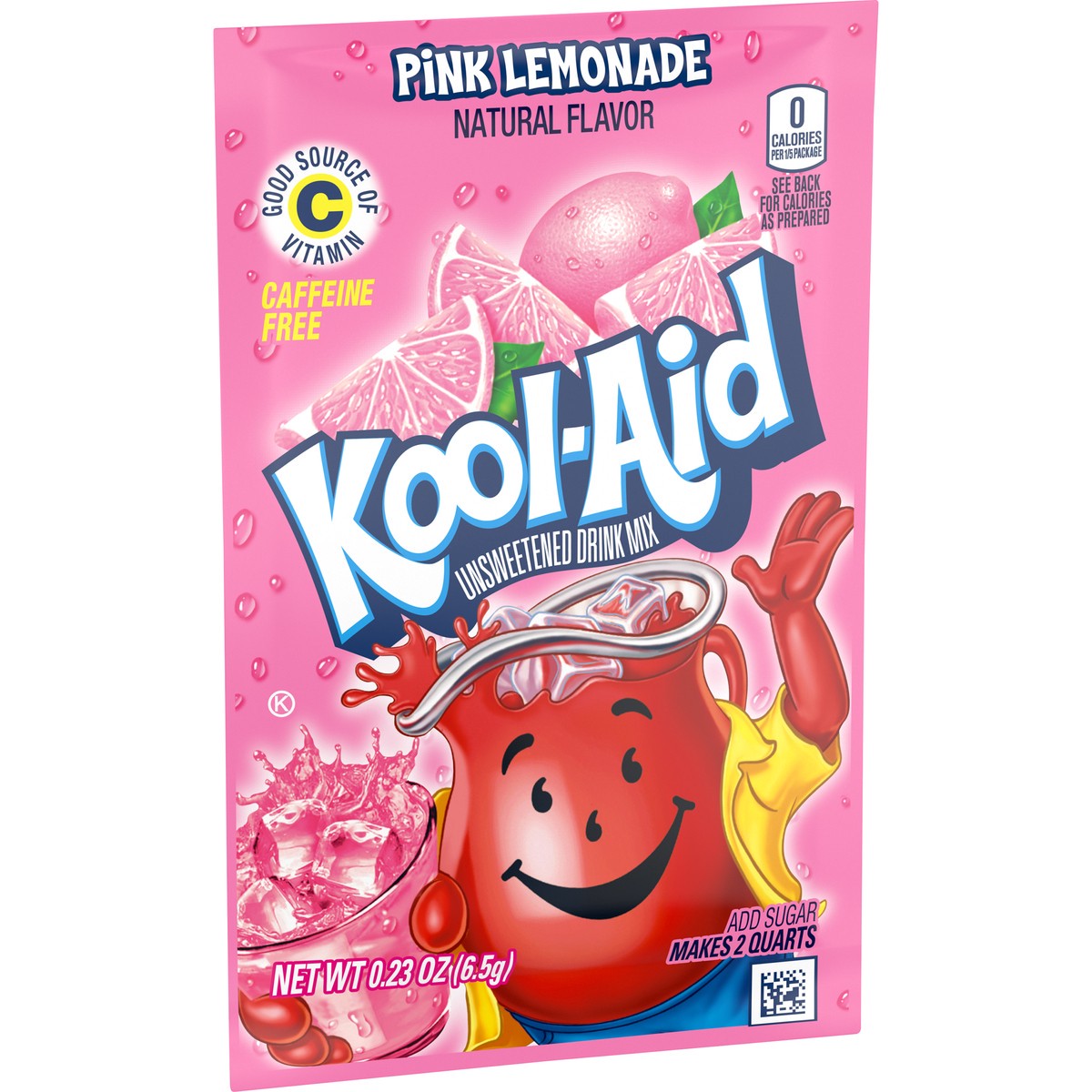 slide 2 of 9, Kool-Aid Unsweetened Pink Lemonade Naturally Flavored Powdered Soft Drink Mix Value Pack, 5 ct Pack, 0.23 oz Packets, 5 ct