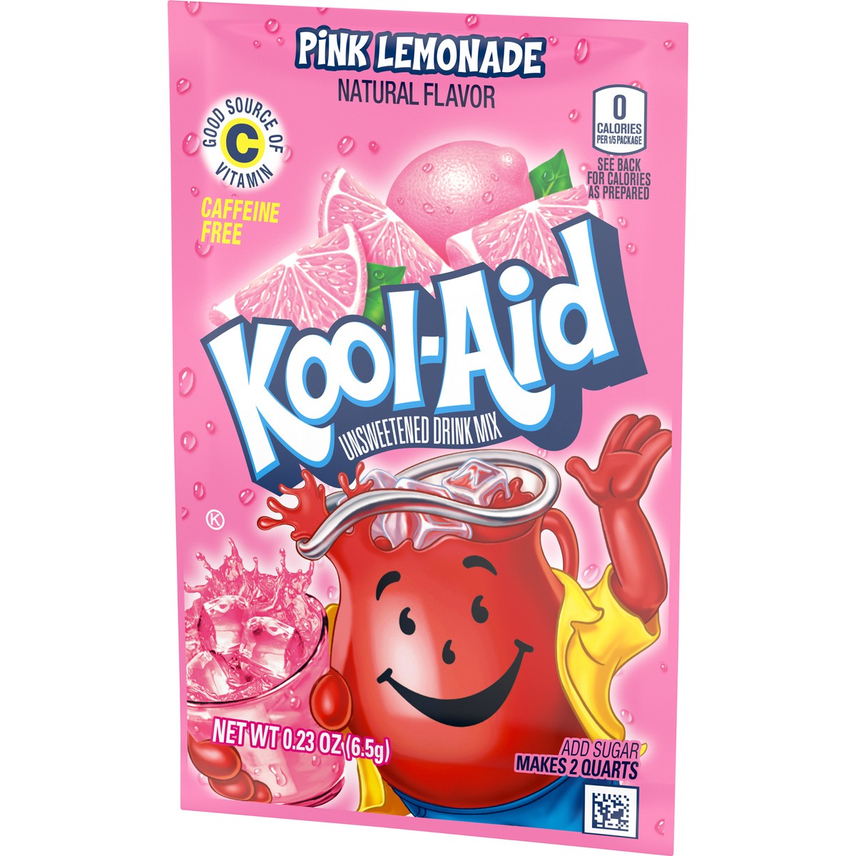 slide 8 of 9, Kool-Aid Unsweetened Pink Lemonade Naturally Flavored Powdered Soft Drink Mix Value Pack, 5 ct Pack, 0.23 oz Packets, 5 ct