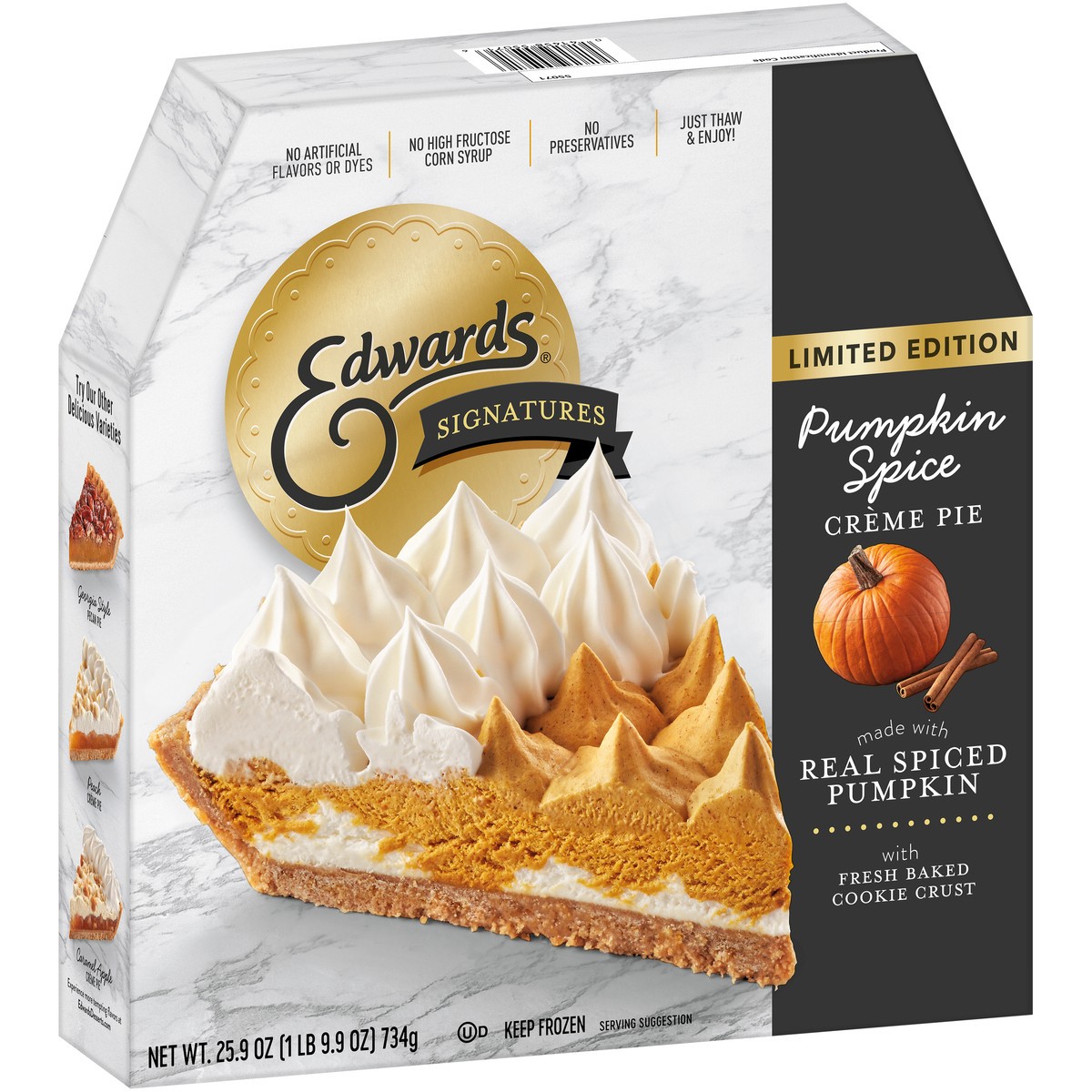 slide 2 of 9, Edwards Pumpkin Creme Pie, 25.92 oz