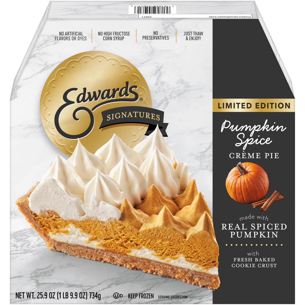 slide 1 of 9, Edwards Pumpkin Creme Pie, 25.92 oz