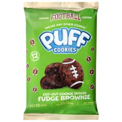 Puff Cookies Fudge Brownie Cookie Dough 10.35 oz