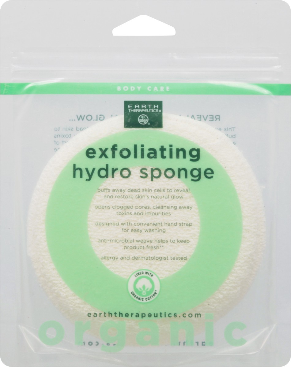 slide 1 of 11, Earth Therapeutics Exfoliating Hydro Round Sponge, 1 ct