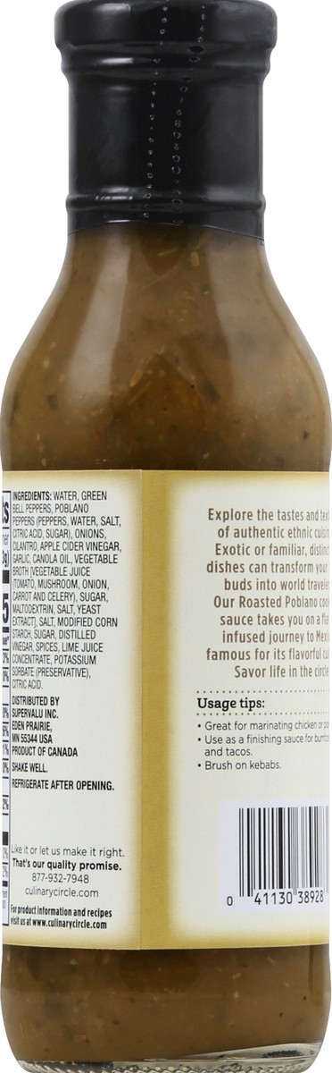 slide 6 of 6, Culinary Circle Poblano Cooking Sauce, 11.8 fl oz