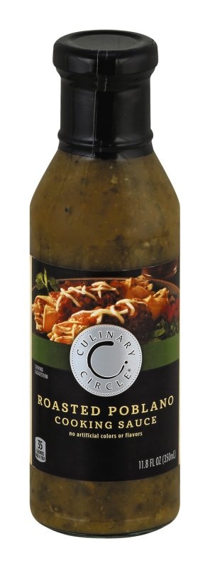 slide 1 of 1, Culinary Circle Poblano Cooking Sauce, 11.8 fl oz
