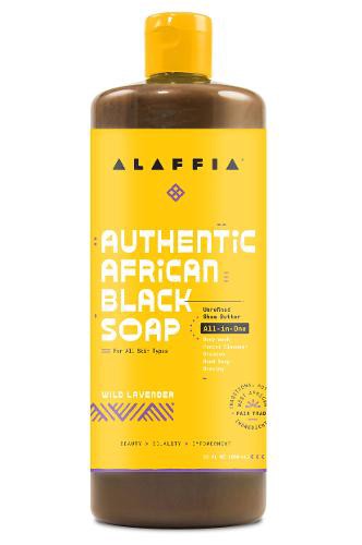 slide 1 of 1, Alaffia African Black Soap Wild Lavender, 32 fl oz