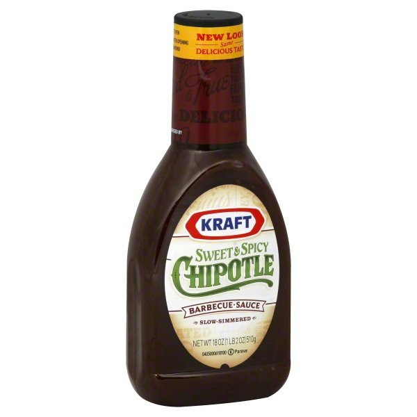 slide 1 of 1, Kraft Sweet Spicy Chipotle Barbecue Sauce, 18 oz