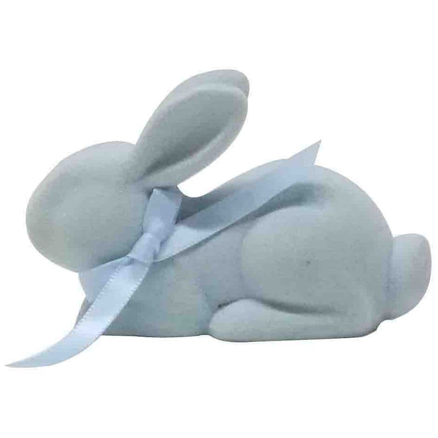 slide 4 of 4, Happy Go Fluffy Easter Flocked Bunny, 1 ct