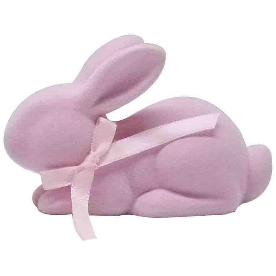 slide 2 of 4, Happy Go Fluffy Easter Flocked Bunny, 1 ct