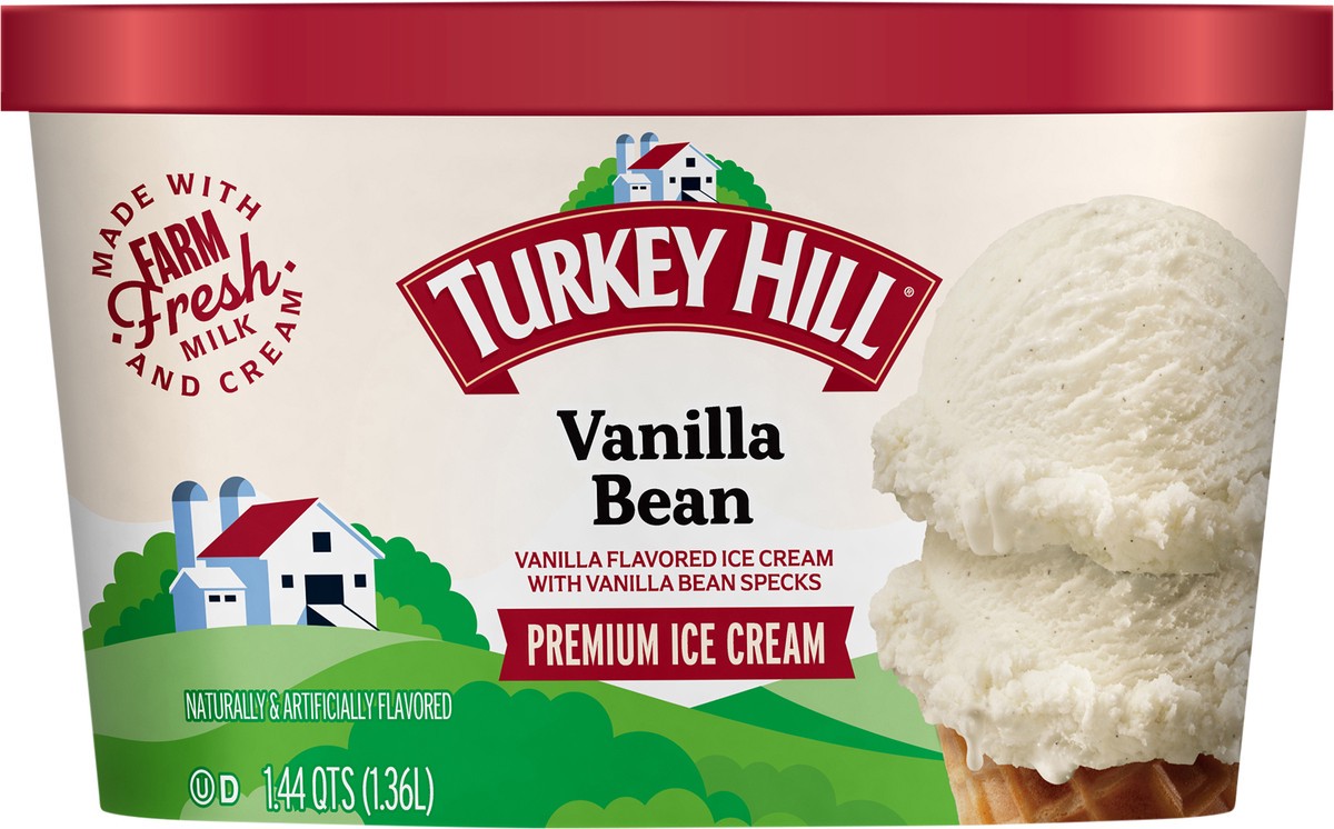 slide 2 of 2, Turkey Hill Premium Vanilla Bean Ice Cream 1.44 qt, 1.44 qt