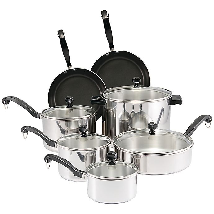 slide 1 of 7, Farberware Classic SeriesII Stainless Steel Cookware Set, 12 ct