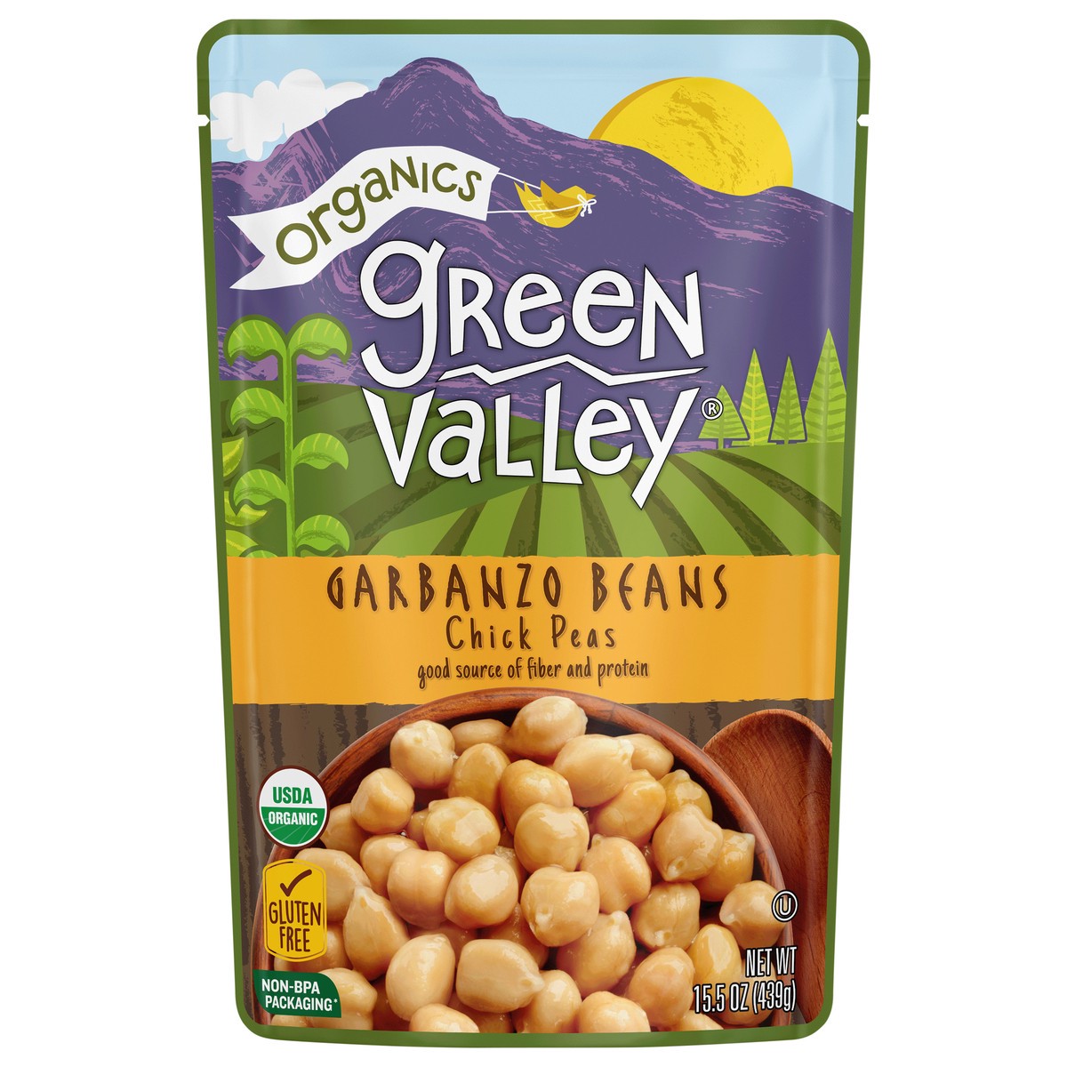 slide 1 of 6, Green Valley Organics Organics Garbanzo Beans 15.5 oz, 