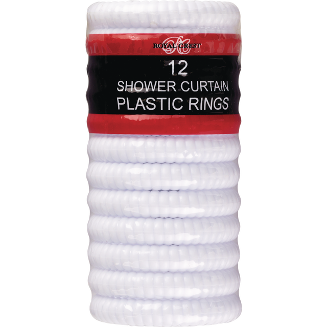 slide 1 of 1, RC Cola Shower Curtin Hooks White, 12 ct
