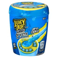 Juicy Drop Gummies Dip N' Stix Strawberry Watermelon Candy 3.4 oz