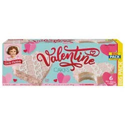 Snack Cakes, Little Debbie Big Pack Valentine Cakes (Vanilla)
