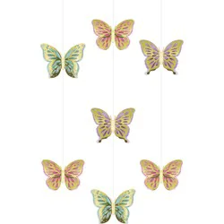 Golden Butterfly Hanging Cutouts