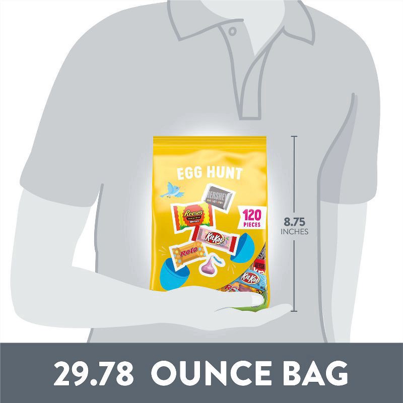 slide 4 of 6, Hershey's Assorted Chocolate Easter Candy Assorted Bag - 120ct/29.78oz, 1 ct