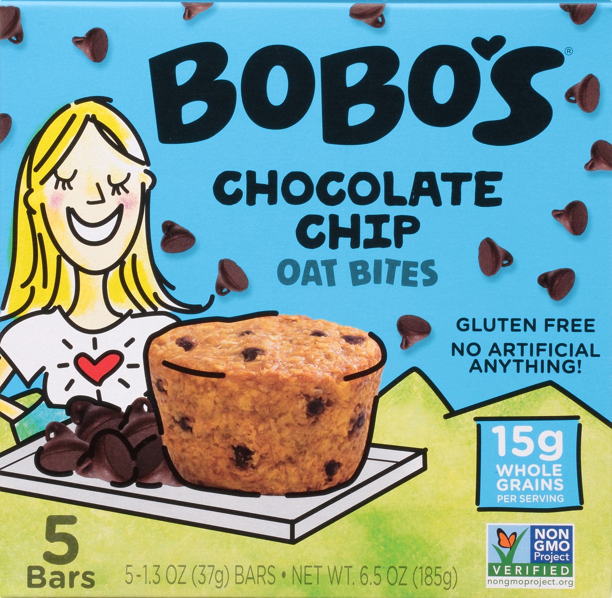 slide 1 of 10, Bobo's Chocolate Chip Oat Bites 5 ea, 5 ct