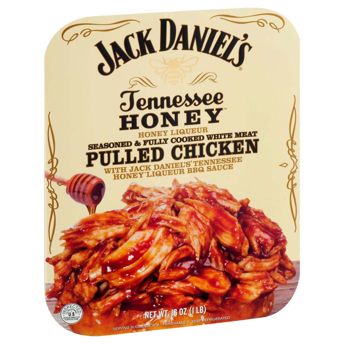 slide 8 of 11, Jack Daniel's Tennessee Honey Pulled Chicken, 16 oz