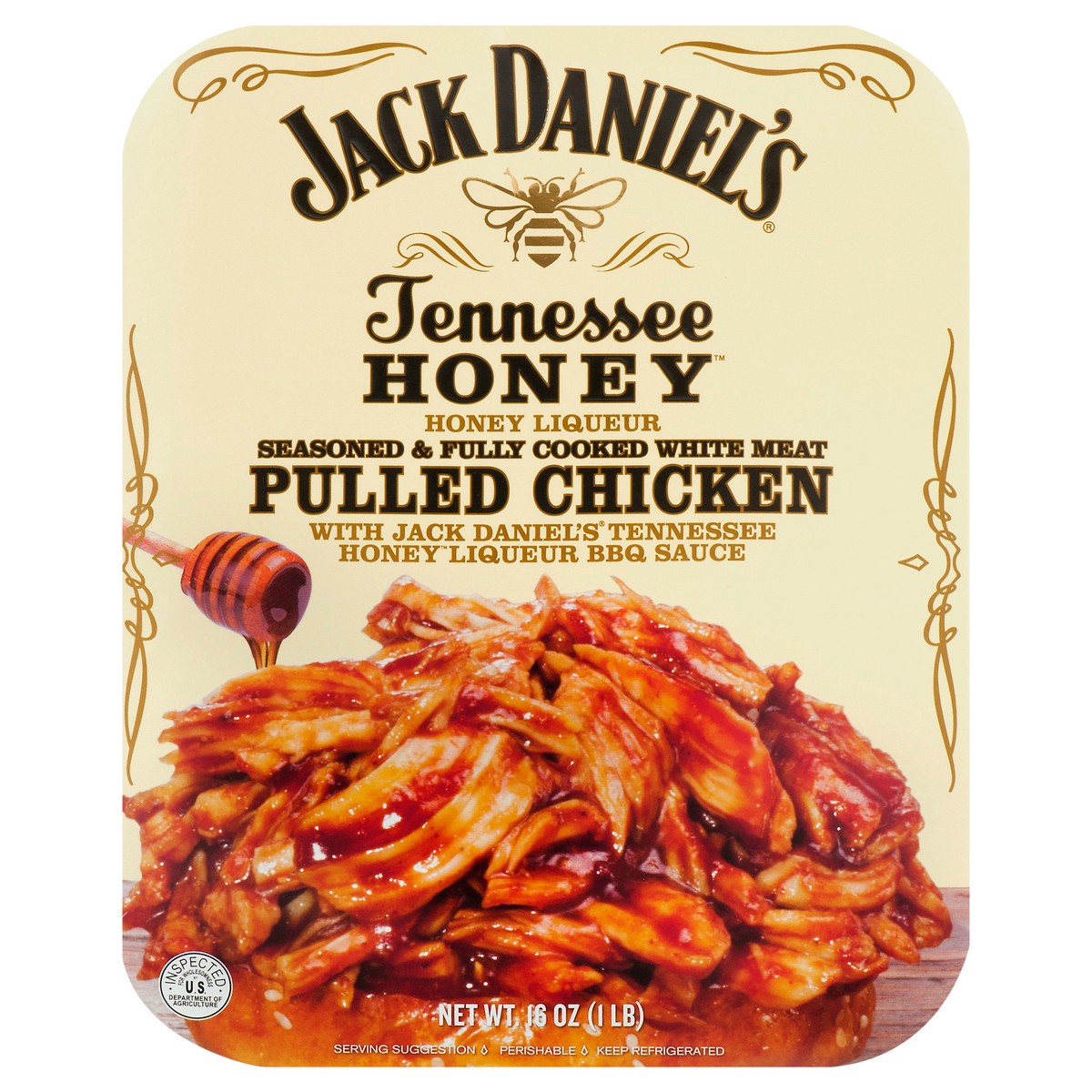 slide 1 of 11, Jack Daniel's Tennessee Honey Pulled Chicken, 16 oz