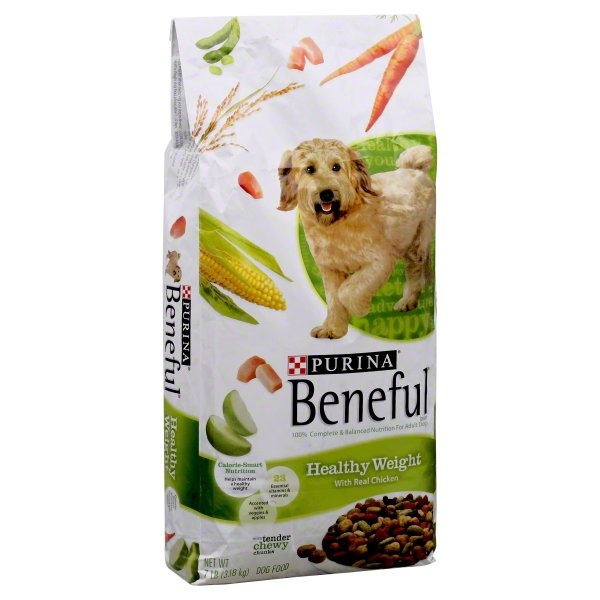 slide 1 of 1, Beneful Dog Food Healthy Weight With Real Chicken, 8 lb