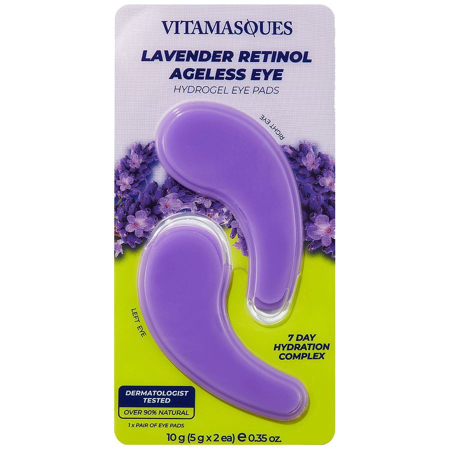 slide 1 of 2, Vitamasques Hydrogel Lavender Retinol Ageless Eye Eye Pads 2 ea, 2 ct
