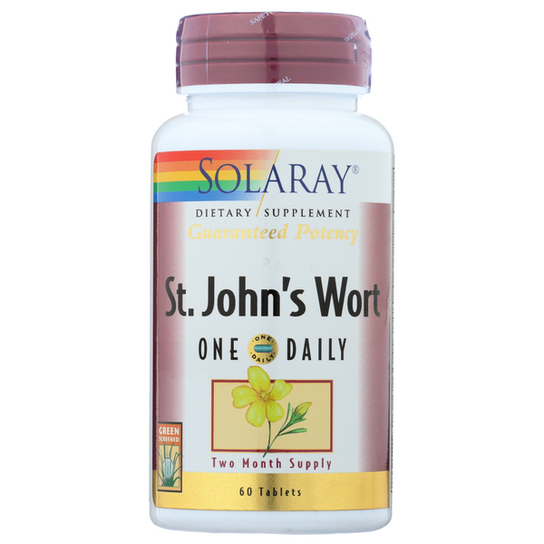 slide 1 of 1, Solaray Guaranteed Potency St. John's Wort Aerial Extract, 1 tab