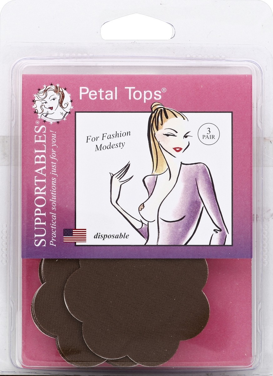 slide 2 of 2, Supportables Petal Tops 3 ea, 6 ct