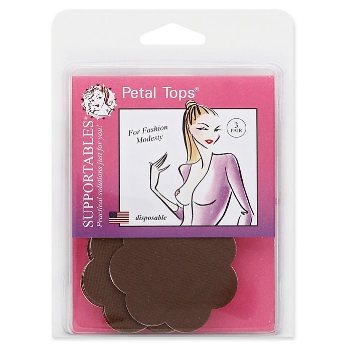 slide 1 of 2, Supportables Petal Tops 3 ea, 6 ct