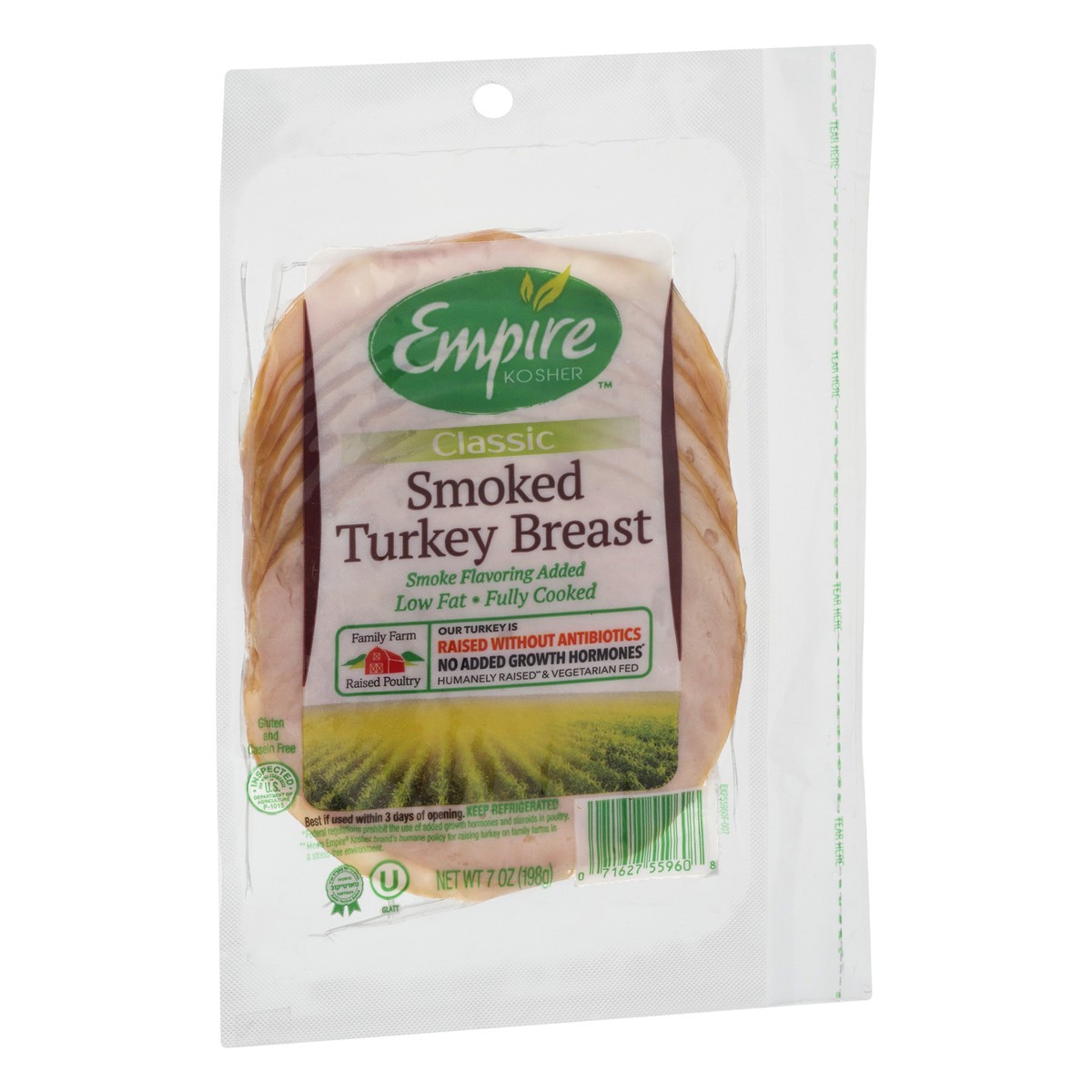 slide 3 of 9, Empire Kosher Empire Slices Smoked Turkey Breast - 7 Oz, 7 oz