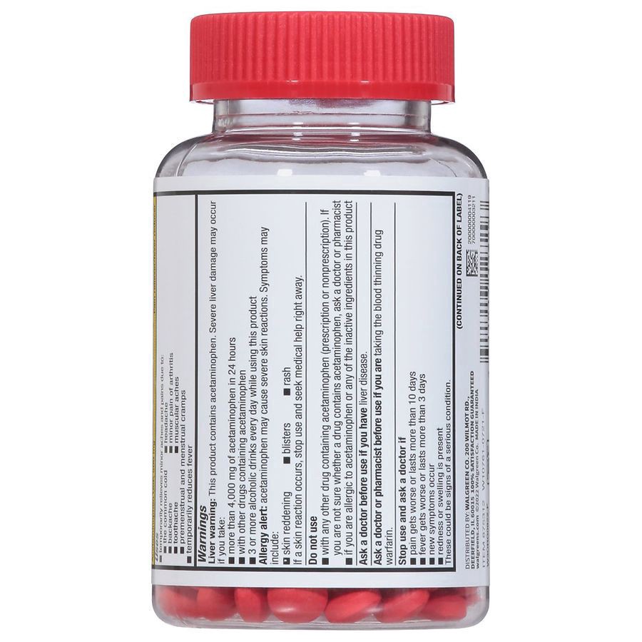 slide 2 of 5, Walgreens Pain Reliever Extra Strength Easy Tablets, 225 ct