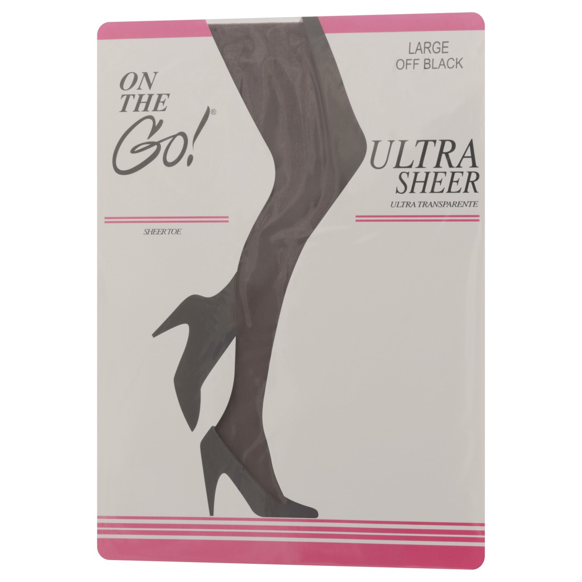 slide 2 of 11, On the Go! Off Black Sheer Toe Large 1 ea, 1 ct