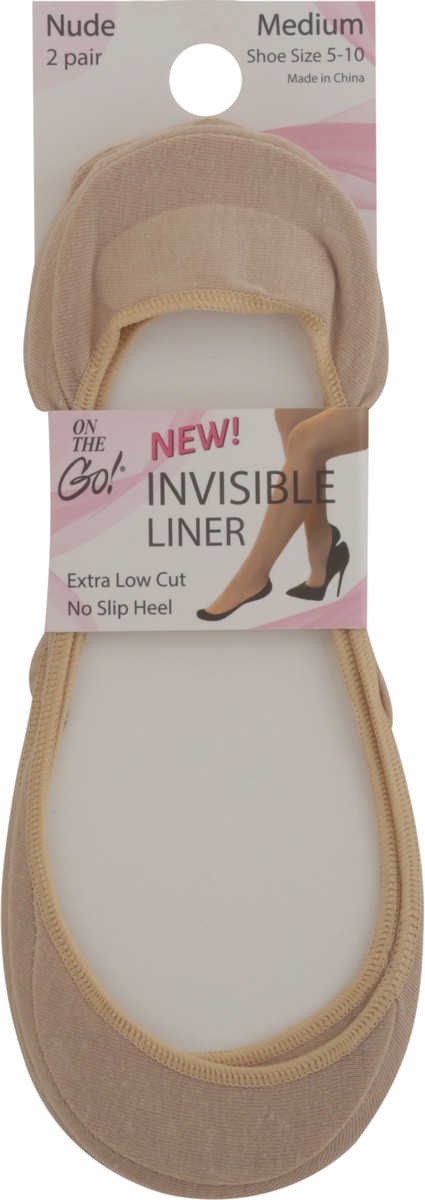 slide 3 of 11, On the Go Womens Nude Invisible Liner Medium 1 ea, 1 ct
