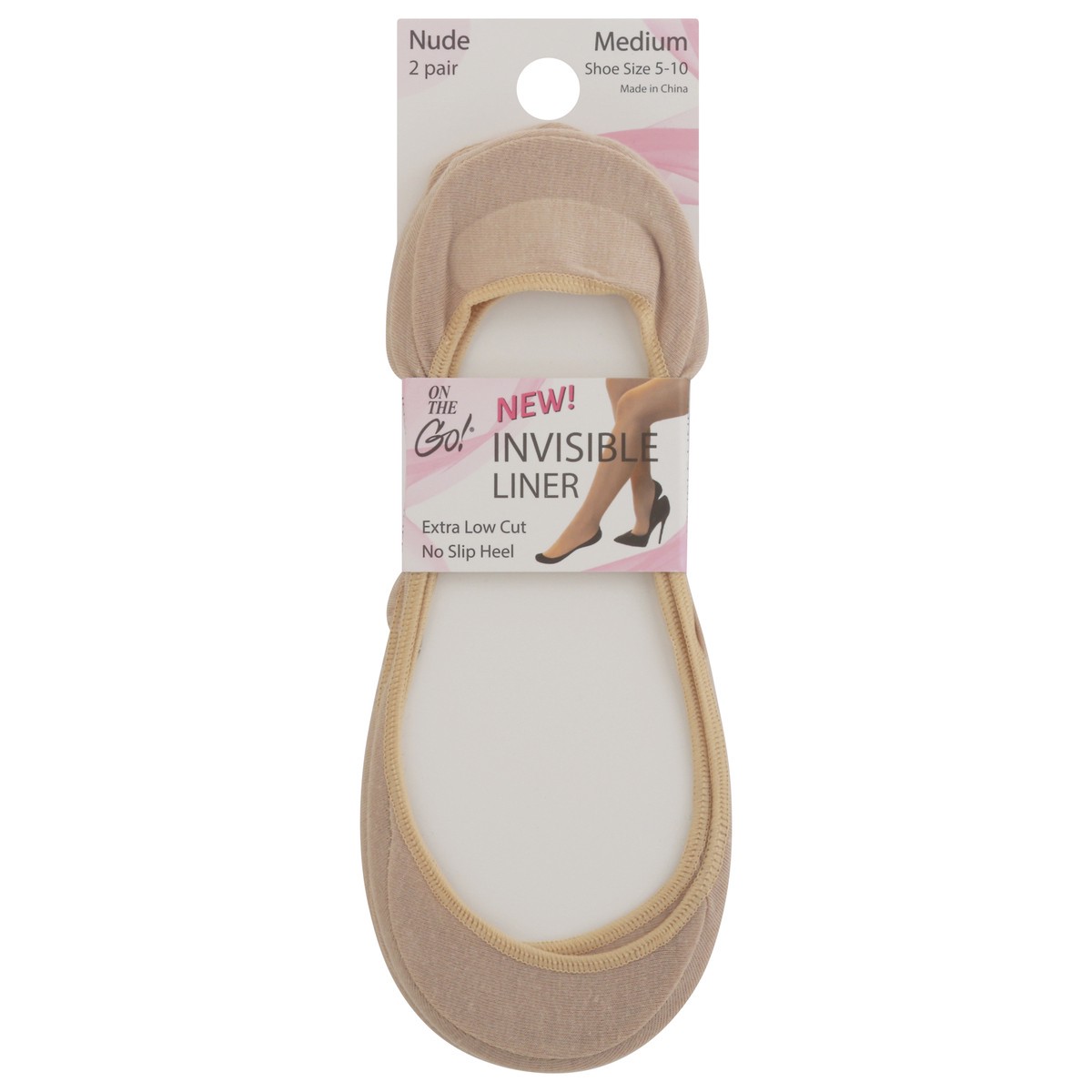 slide 10 of 11, On the Go Womens Nude Invisible Liner Medium 1 ea, 1 ct