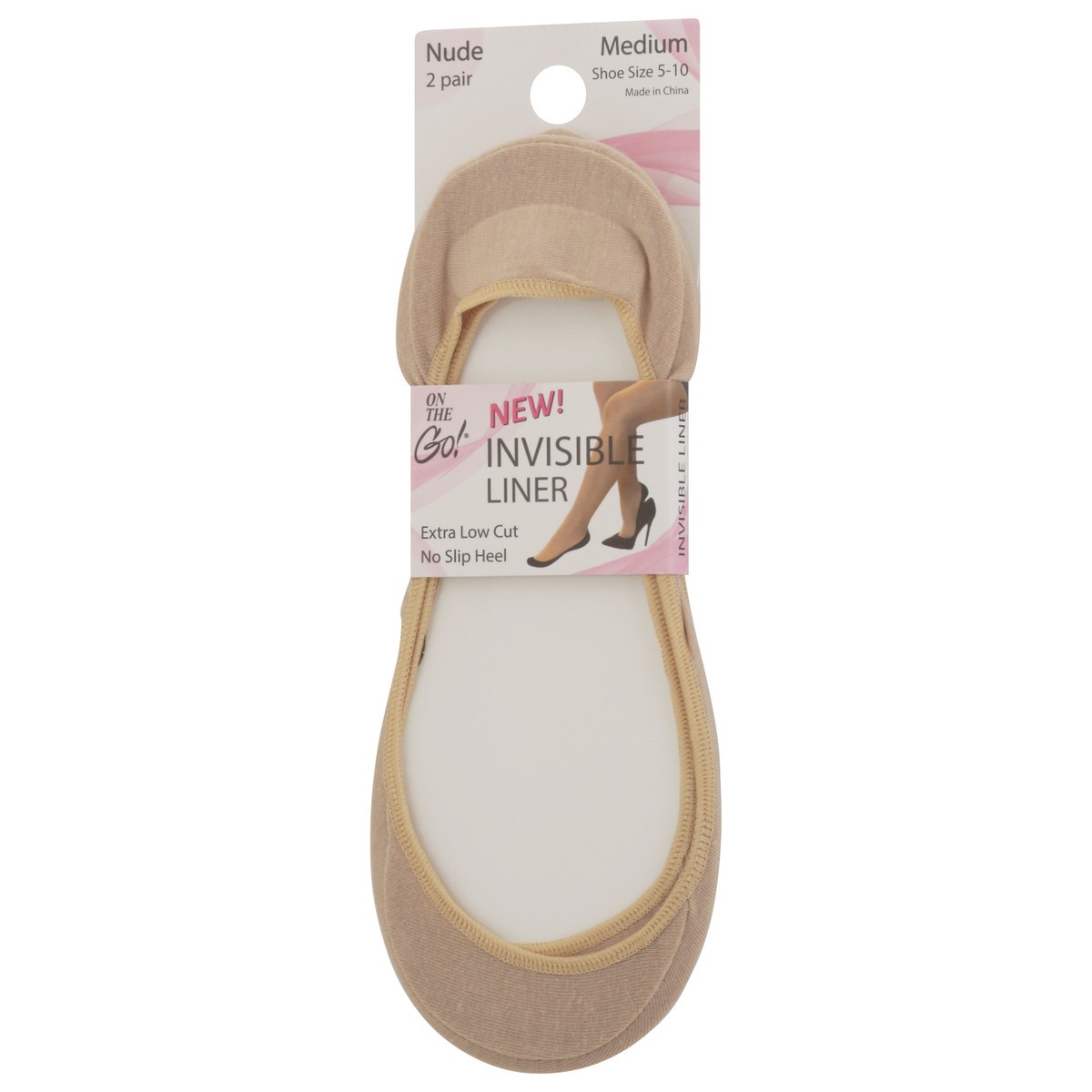 slide 7 of 11, On the Go Womens Nude Invisible Liner Medium 1 ea, 1 ct