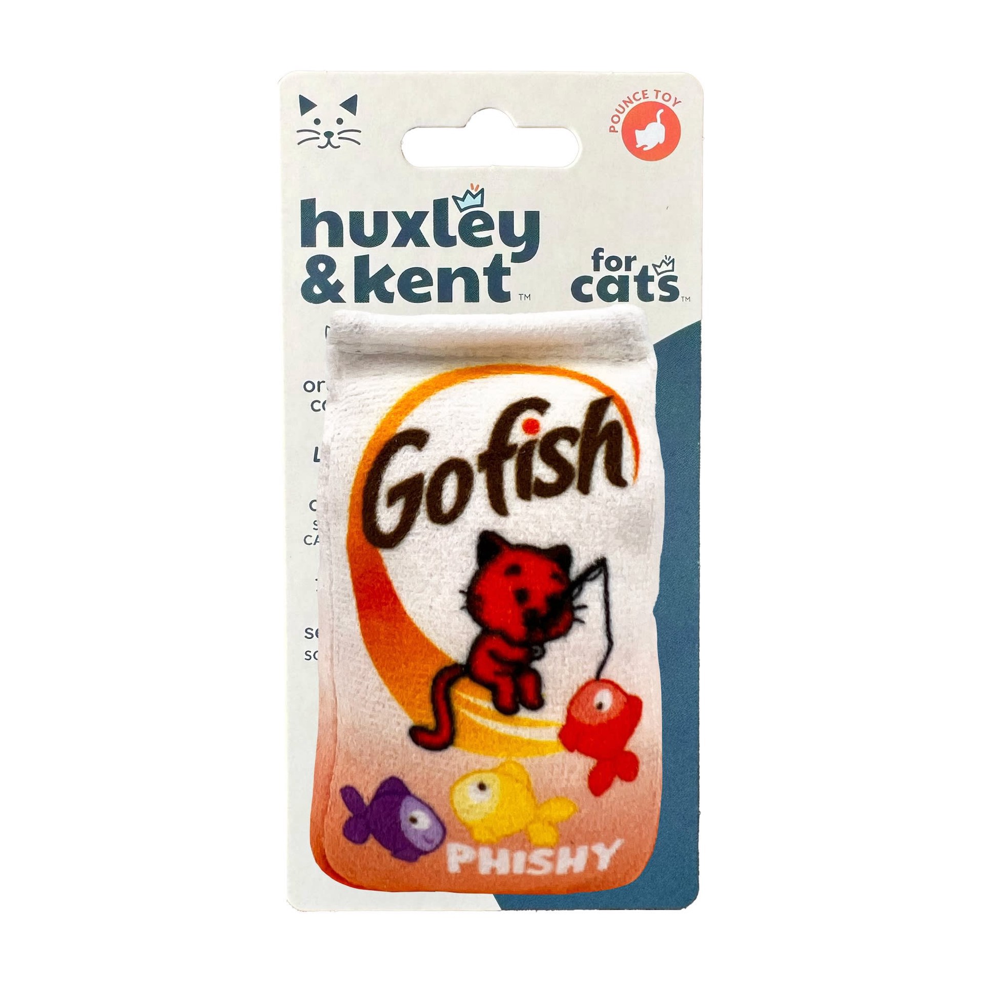 slide 1 of 1, Huxley & Kent Go Fish Phishy Plush Catnip Cat Toy, Small, 1 ct