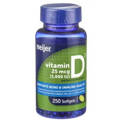 Meijer Vitamin D 1000IU Softgel