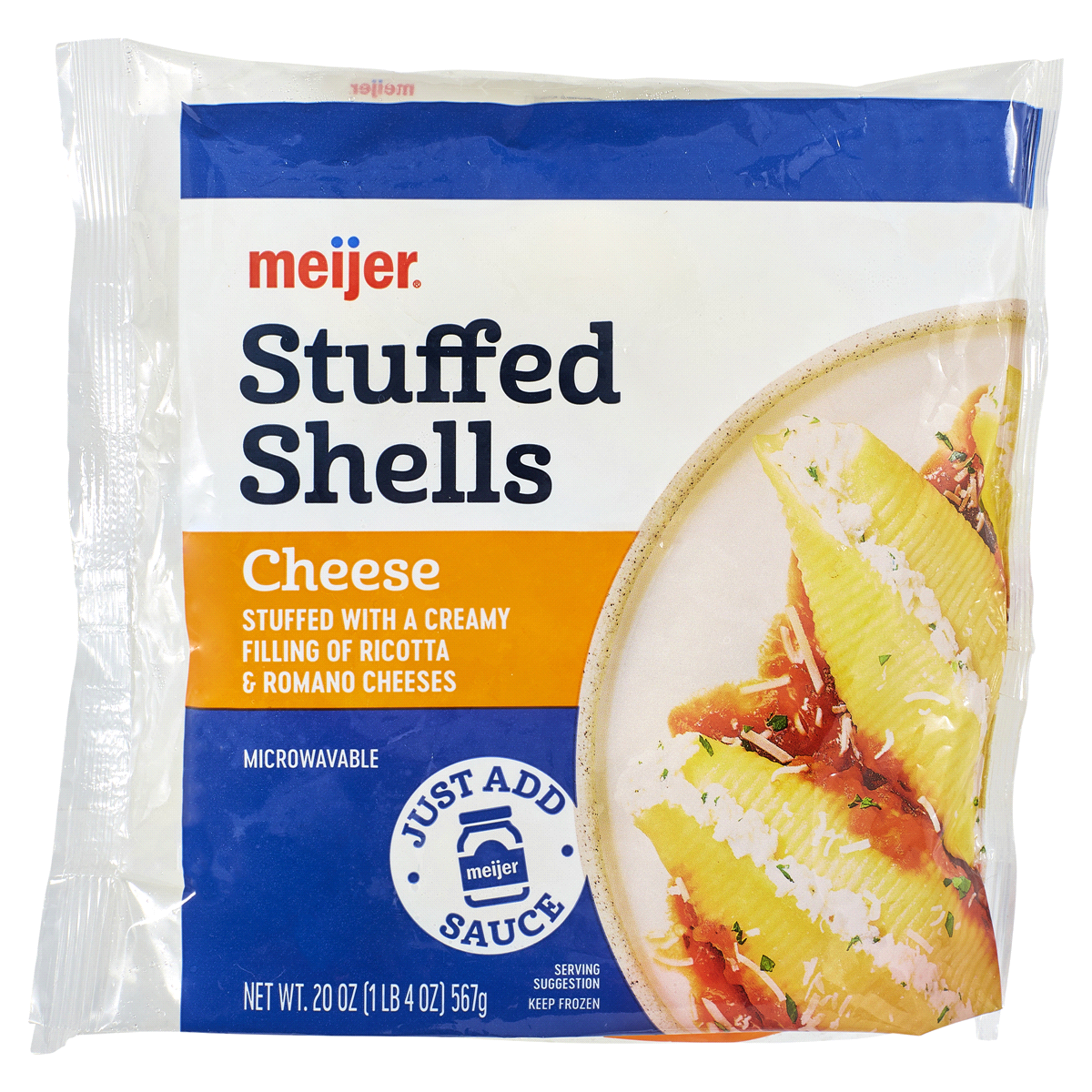slide 1 of 2, Meijer Cheese Stuffed Pasta Shells, 20 oz