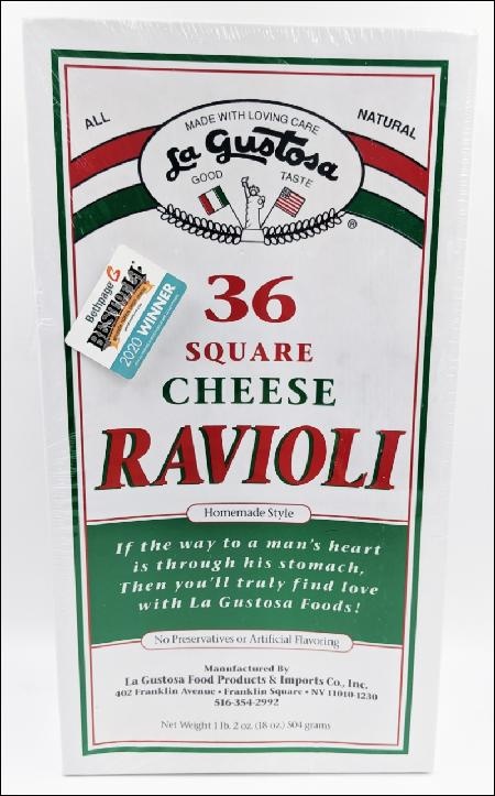 slide 1 of 1, La Gustosa Square Cheese Ravioli, 18 oz