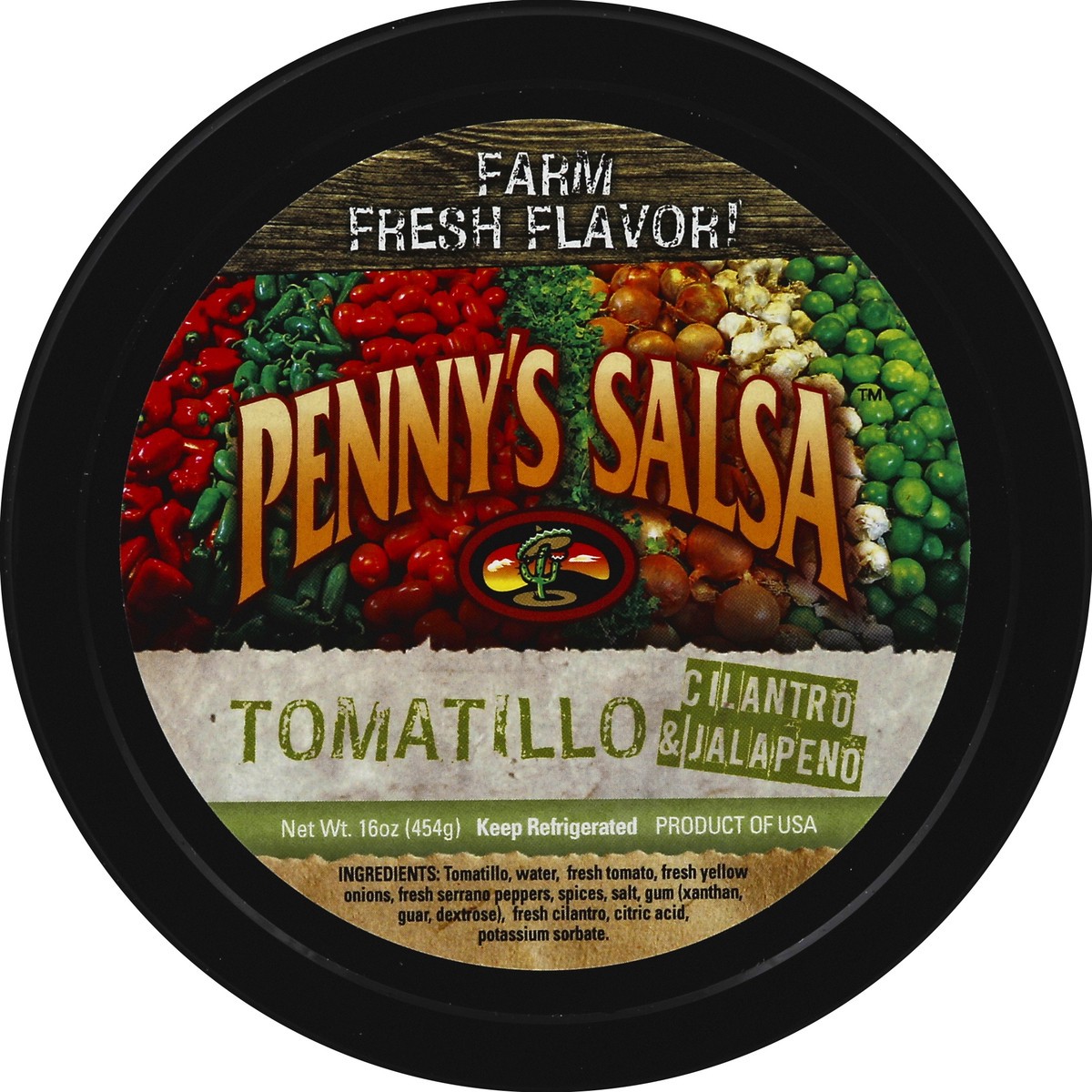 slide 2 of 3, Penny's Tomatillo Salsa, 16 oz