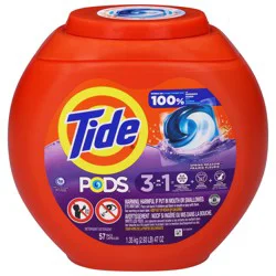 Tide Pods 3 in 1 Spring Meadow Detergent 57 ea