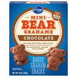 Kroger Mini Bear Chocolate Graham Crackers