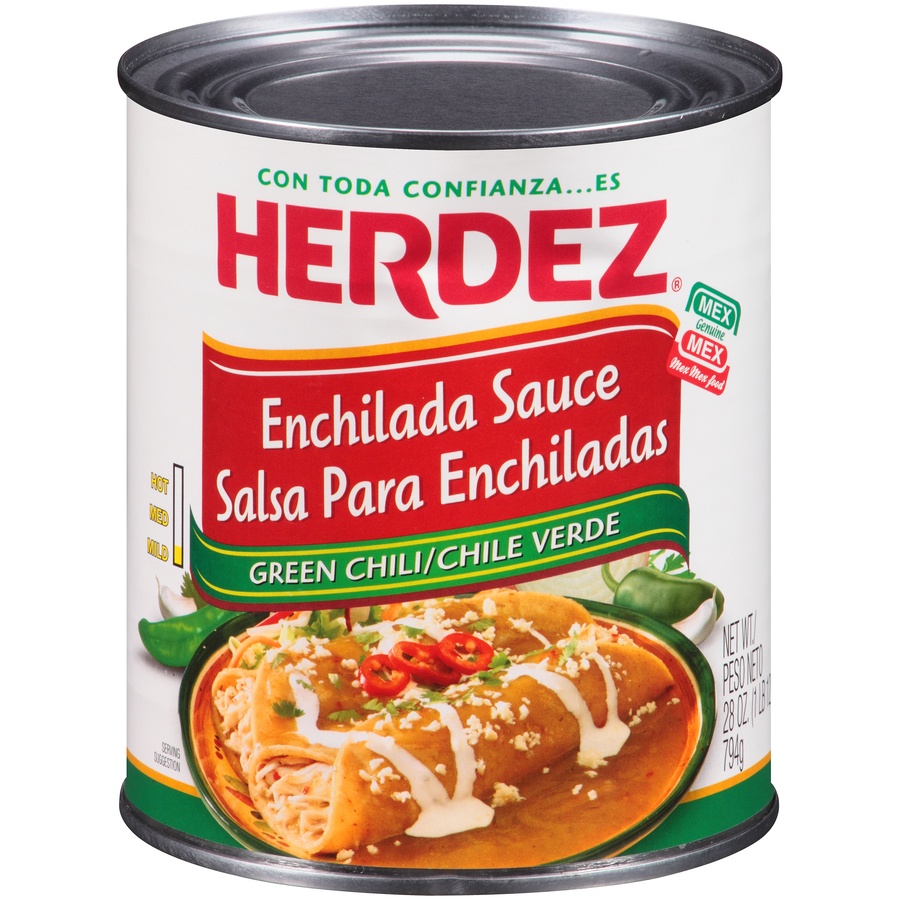 slide 1 of 4, Herdez Green Enchilada Sauce, 28 oz