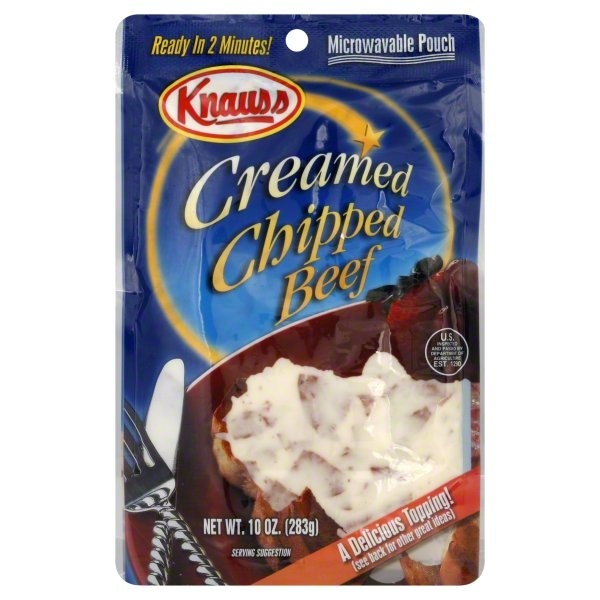 slide 1 of 1, Knauss Food Creamed Chipped Beef, 10 oz