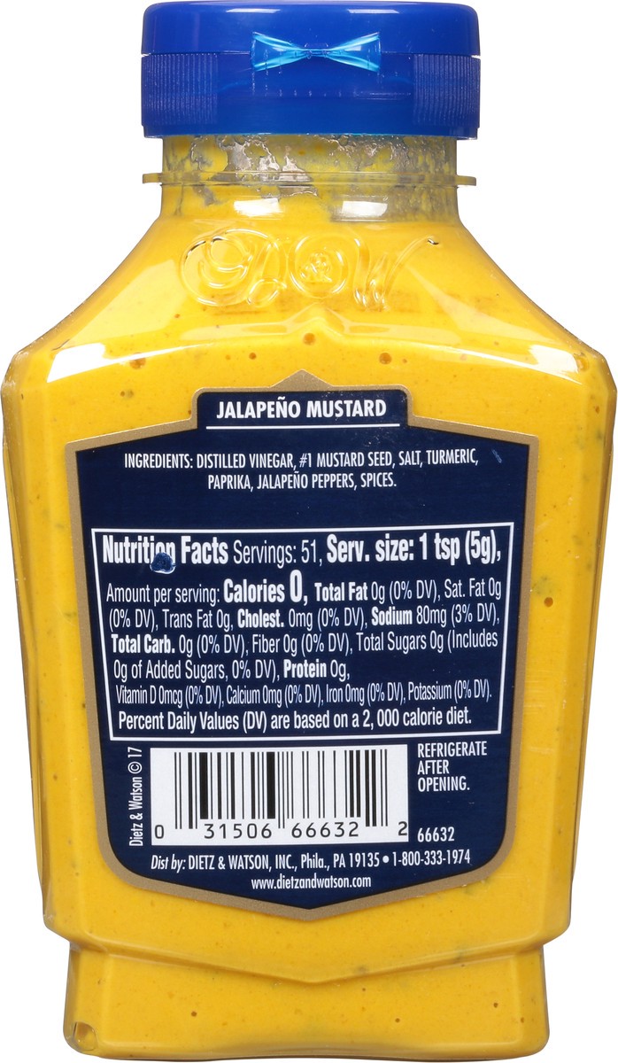 slide 10 of 13, Dietz & Watson Deli Complements Japaleno Mustard 9 oz, 9 oz