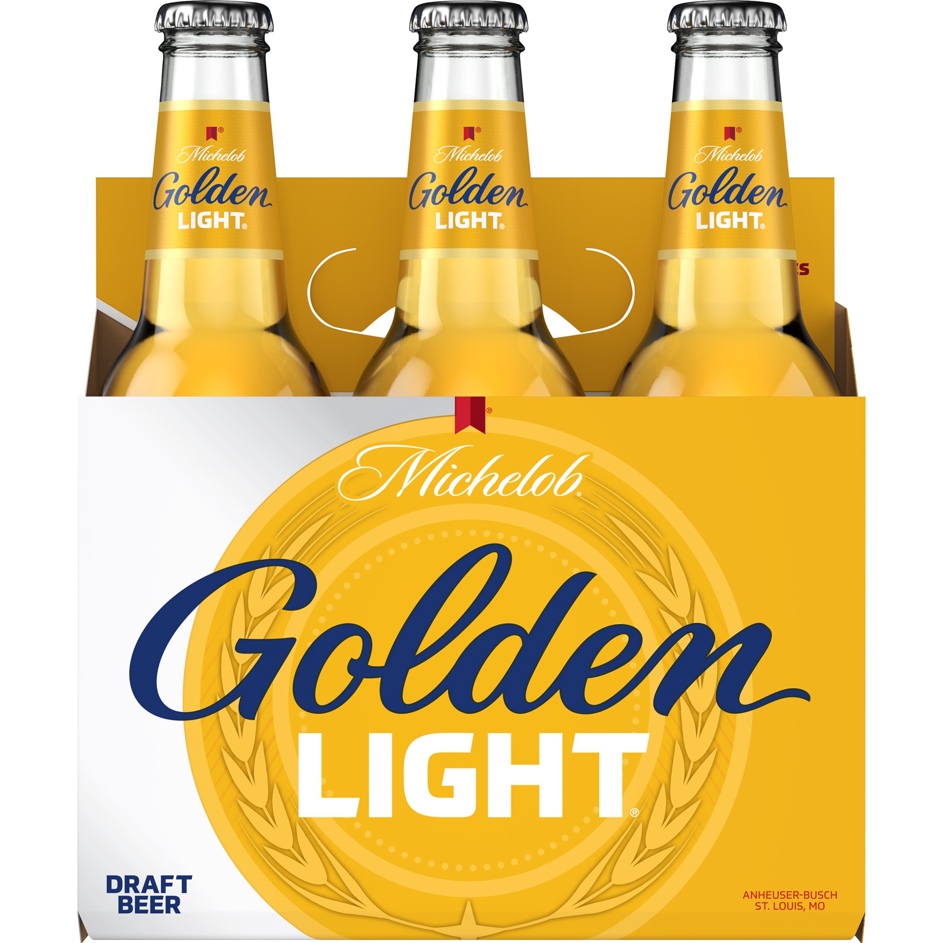 slide 2 of 4, Michelob Golden Draft Light Michelob Golden Light Draft Beer, 6 Pack 12 fl. oz. Bottles, 4.1% ABV, 72 fl oz