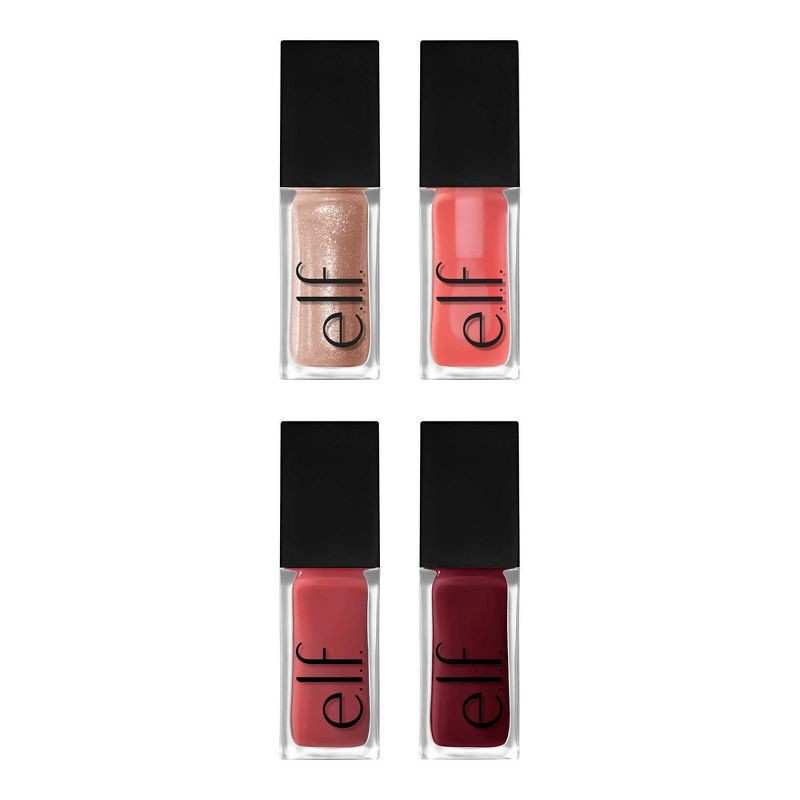 slide 2 of 6, ELF E.L.F. Glow Reviver Quad Goals Lip Oil Kit, 4 ct