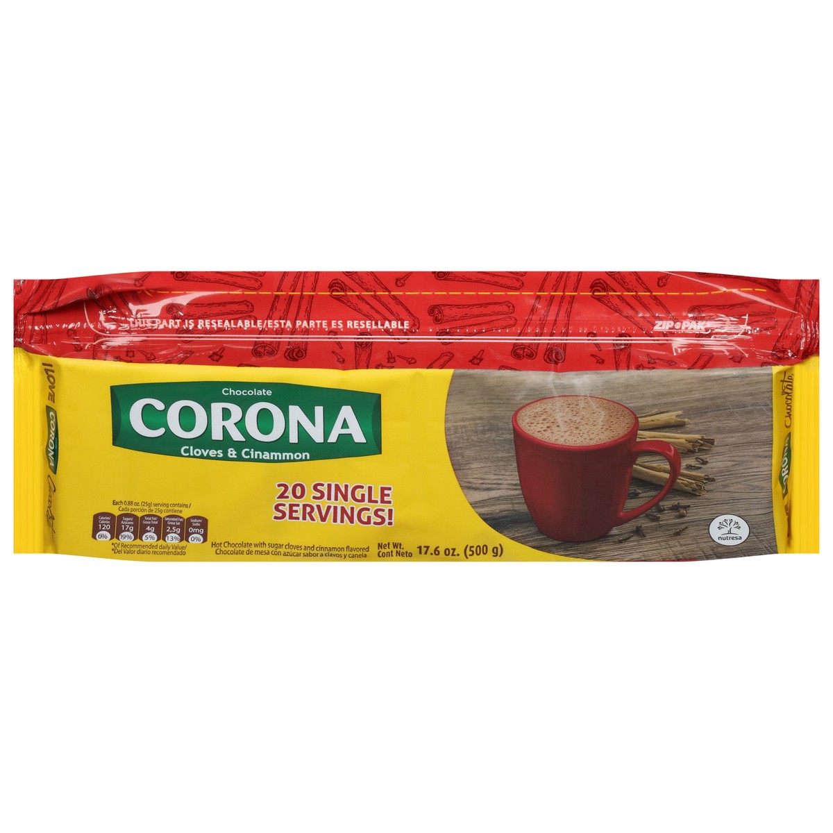 slide 6 of 13, Corona Cloves & Cinnamon Hot Chocolate - 17.6 oz, 17.6 oz