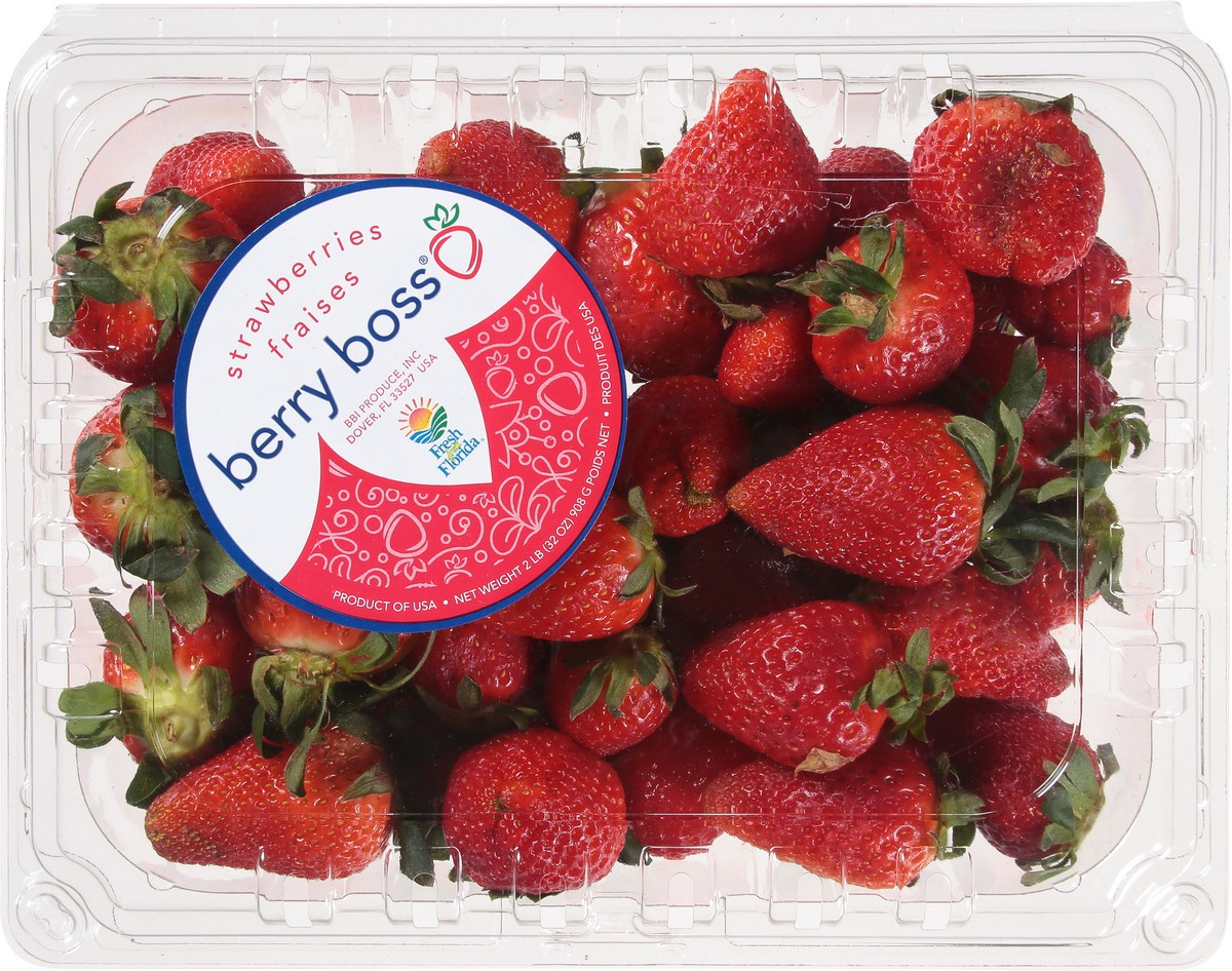 slide 8 of 9, Berry Boss Florida Strawberries 2lb, 2 lb