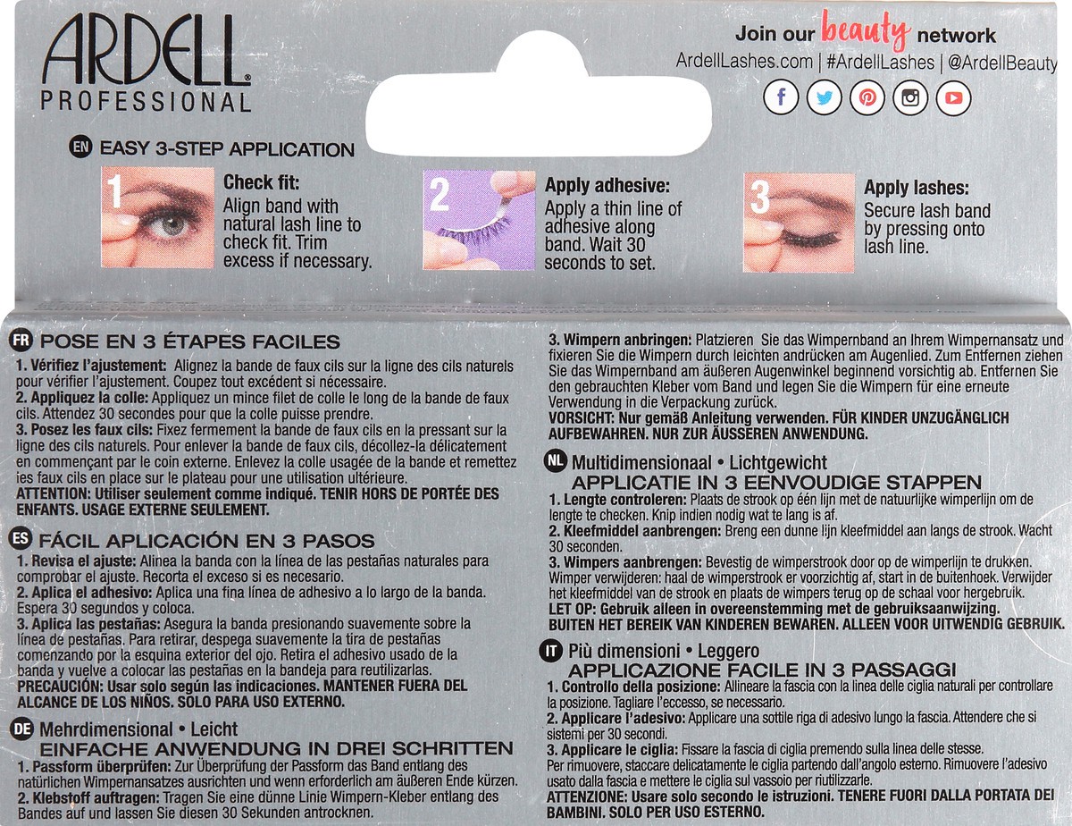 slide 5 of 9, Ardell 3D Faux Mink Invisiband 854 Lashes 1 ea, 1 ct